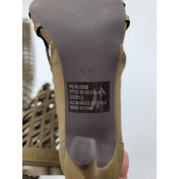 Breckelle’s Women Selena Boots Green 5.5 - Picture 2 of 6